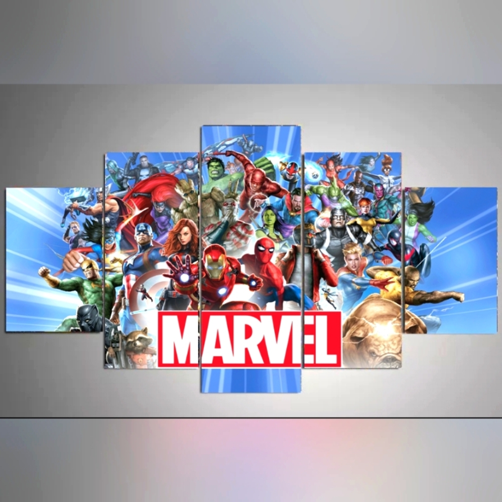 Marvel Heroes Family 5-Panels frame‎